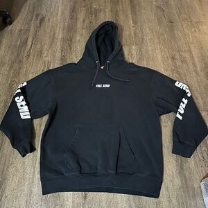 FULL SEND Hoodie Men's Black 2XL Nelk Boys Podcast Pullover Sweatshirt Spell Out